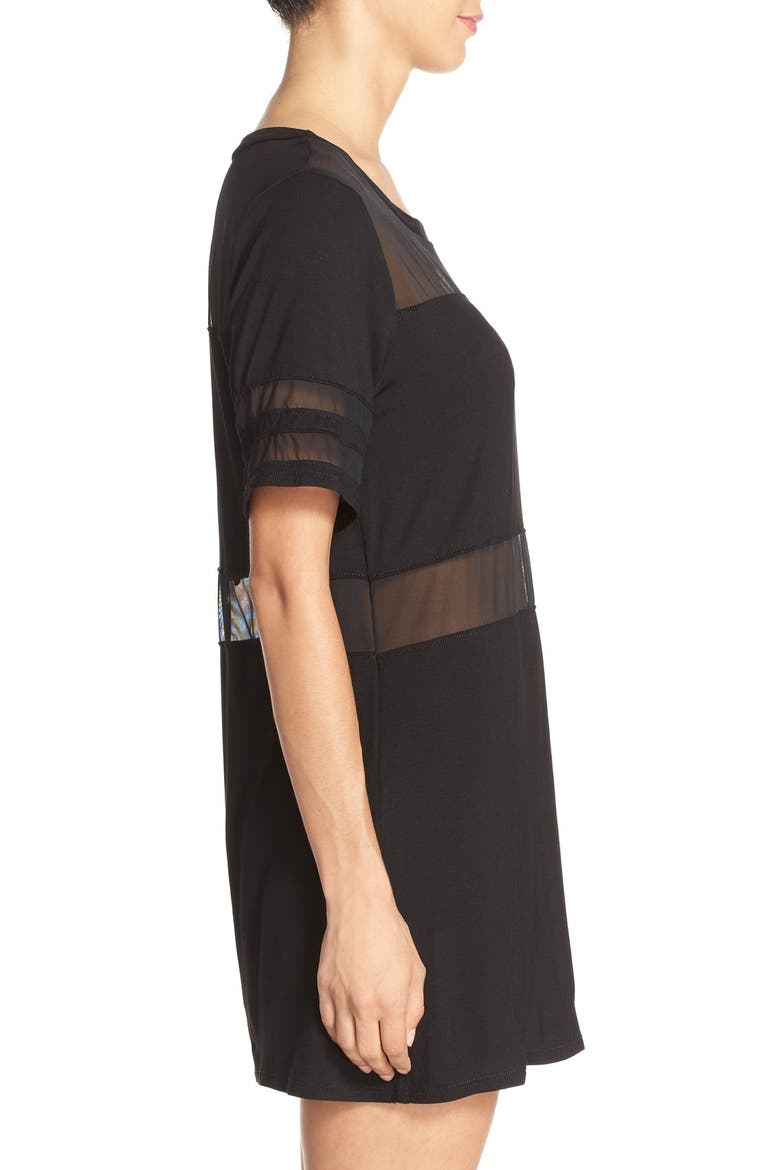 'Double Vision' Cover-Up Tunic, Alternate, color, BLACK