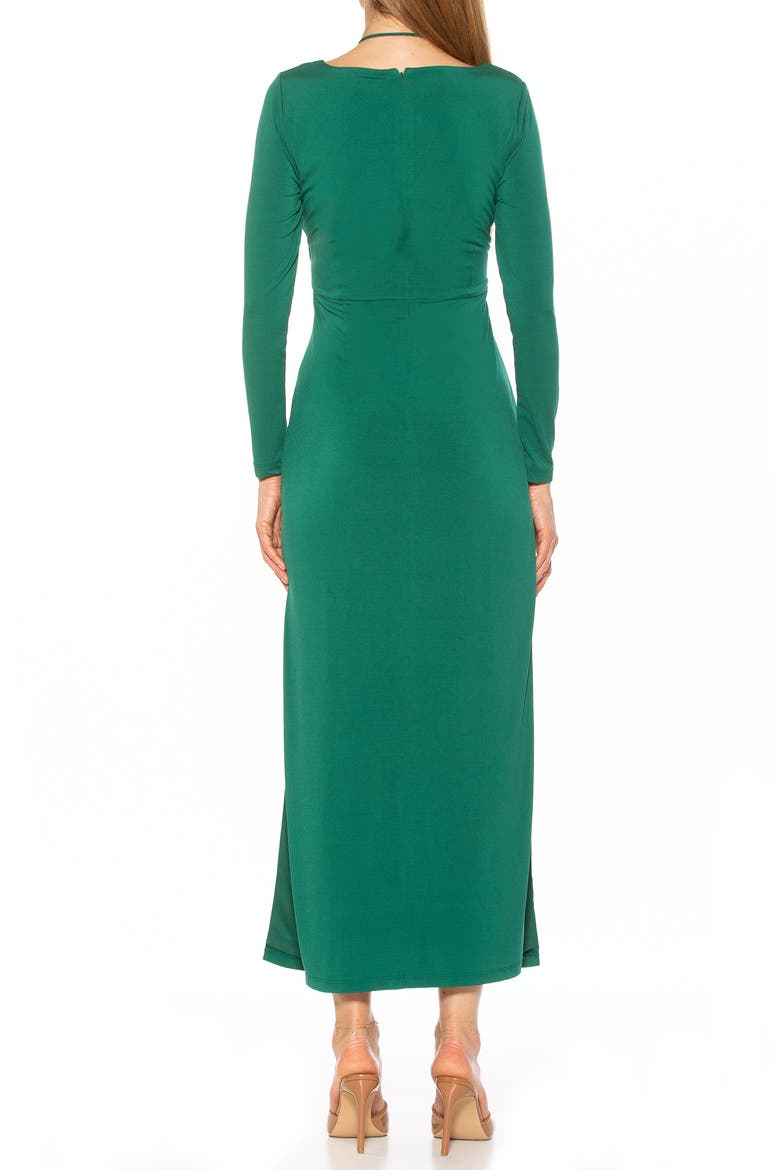 Farish Long Sleeve Maxi Dress, Alternate, color, EMERALD