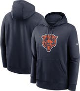 Nike Men's Nike Navy Chicago Bears Club Logo Pullover Hoodie