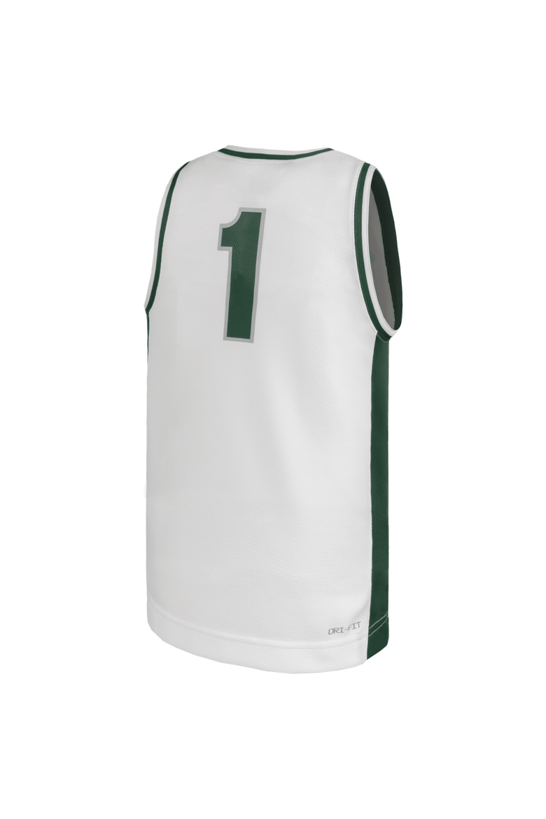 Youth Nike #1 White Michigan State Spartans Alternate Replica Basketball Jersey, Alternate, color, White