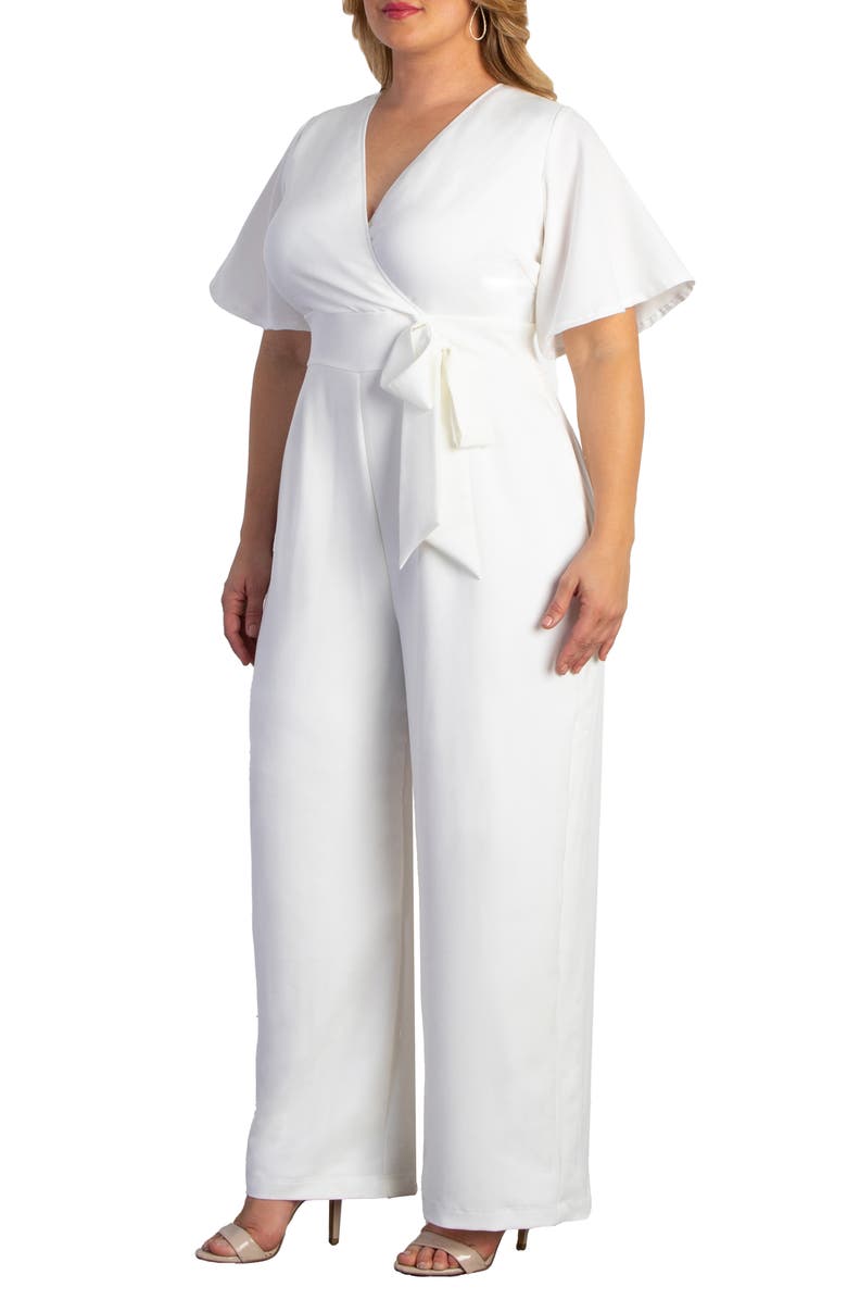 Kiyonna Karina Crepe Jumpsuit, Alternate, color, 