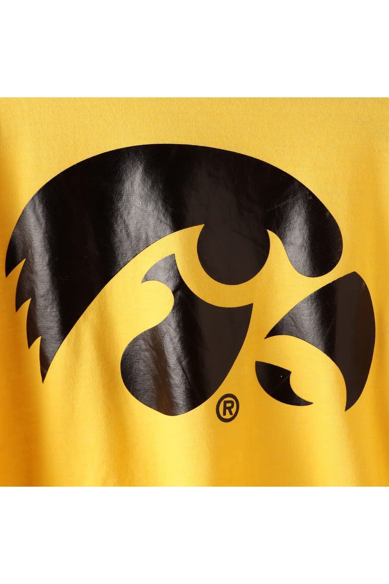 Women's Colosseum Gold Iowa Hawkeyes Trey Dolman Long Sleeve T-Shirt, Alternate, color, Gold