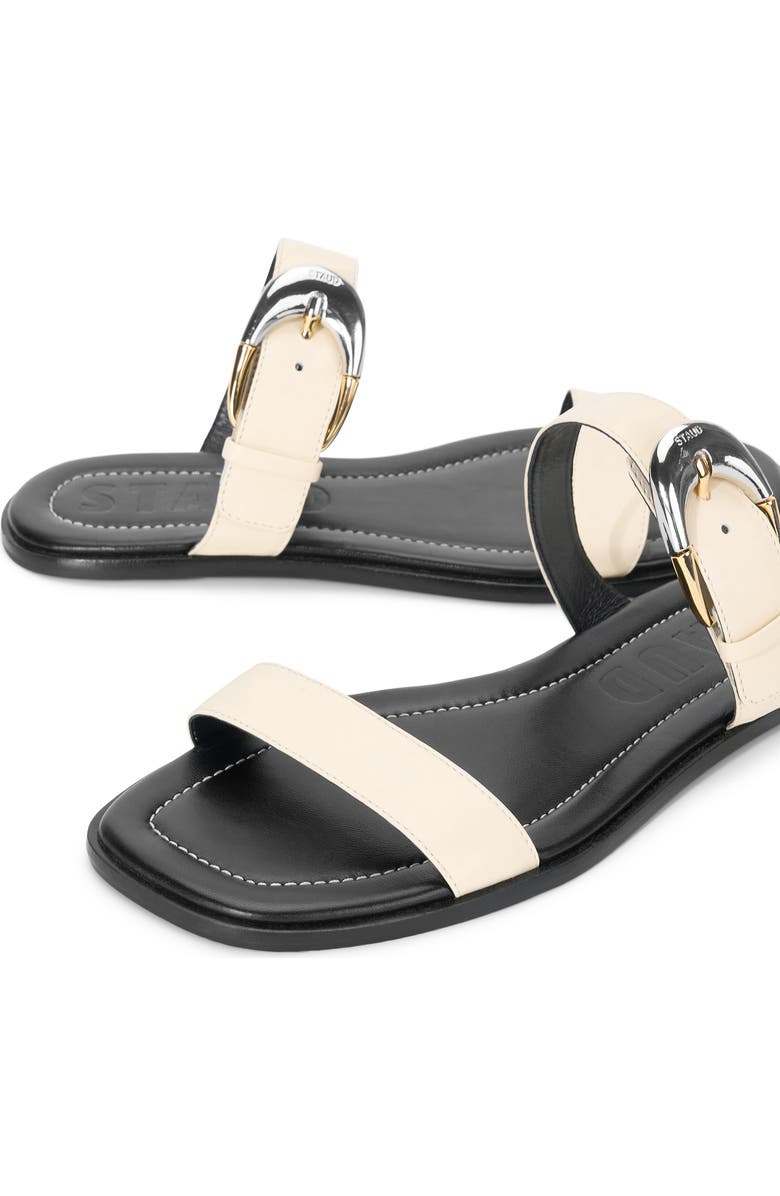 STAUD Harlow Slide Sandal, Alternate, color, Cream