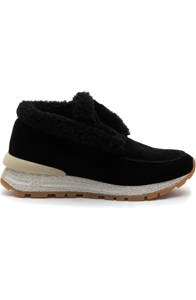 275 Central Quinn Genuine Shearling Lined Sneaker Boot, Alternate, color, Black