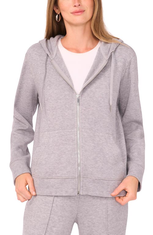 Vince Camuto Zip Front Hoodie In Gray