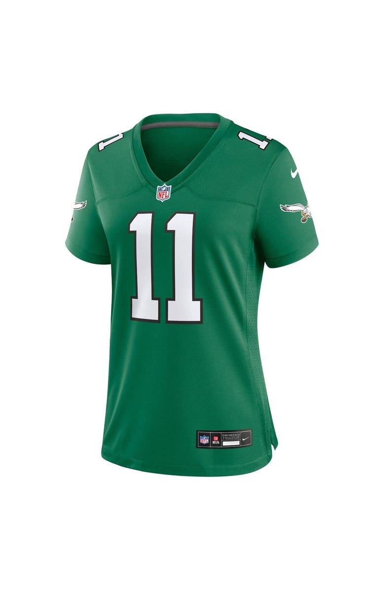 Nike Women's Nike A.J. Brown Kelly Green Philadelphia Eagles Player Jersey, Alternate, color, Kelly Green