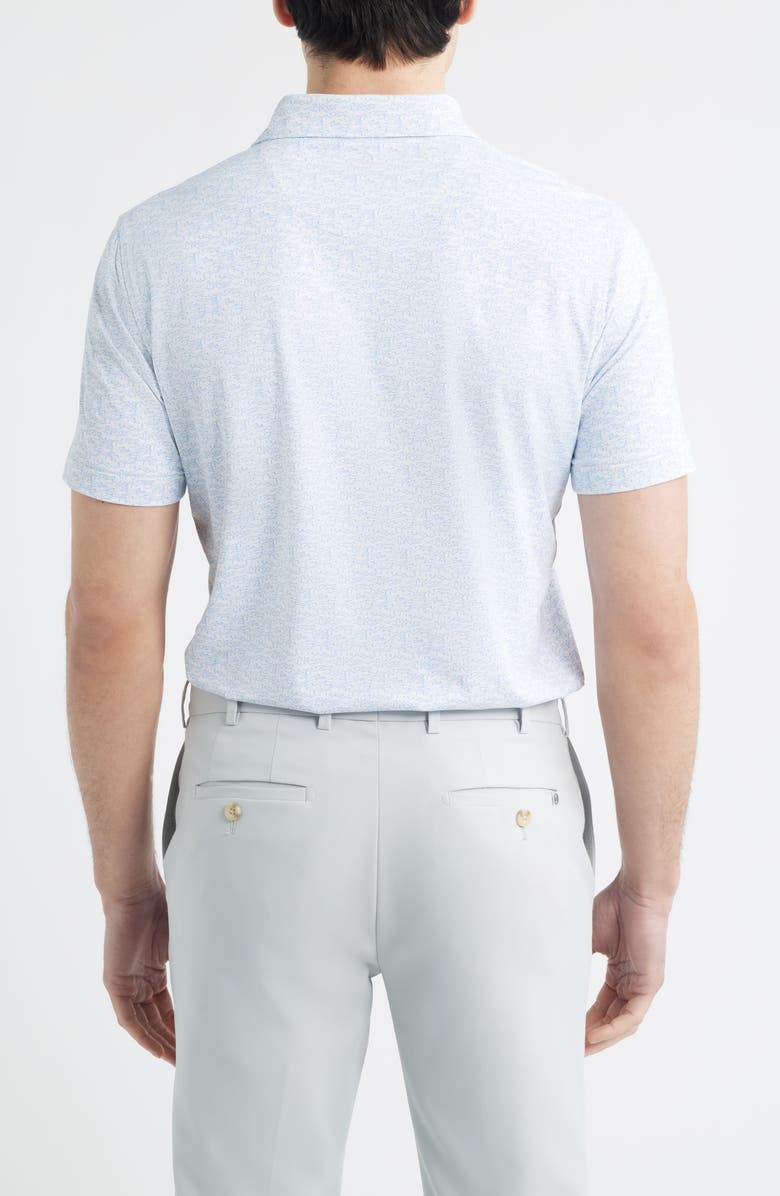 Peter Millar Melody Sea Performance Jersey Golf Polo, Alternate, color, White