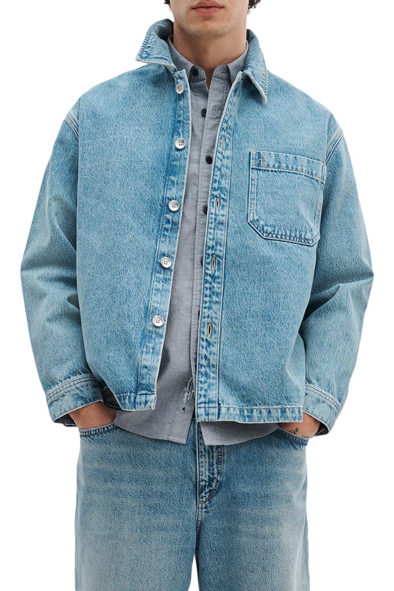 Astor Denim Overshirt, Main, color, LEX