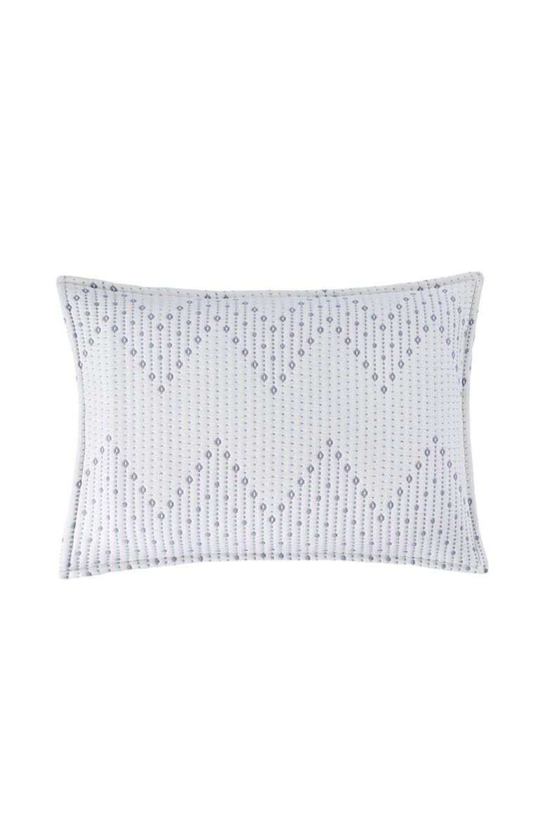 Chambray Maya Jacquard Quilt Bedding Collection, Alternate, color, Blue