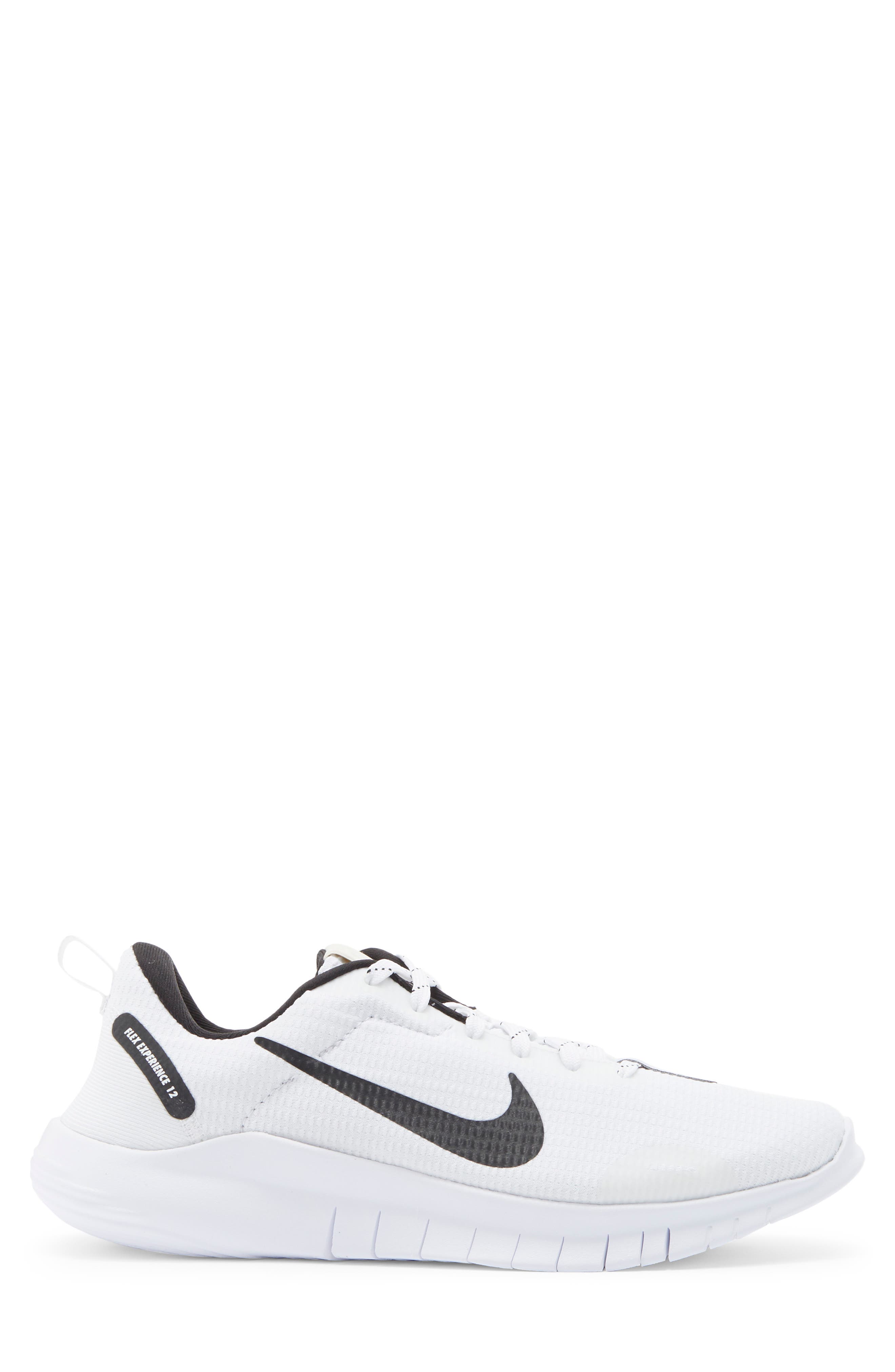 Flex Experience Run 12 Road Running Shoe - Extra Wide Width Available, Alternate, color, WHITE/ BLACK/ WHITE