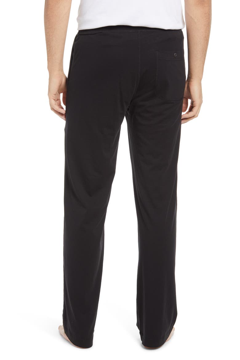 Peruvian Pima Cotton Lounge Pants, Alternate, color, BLACK
