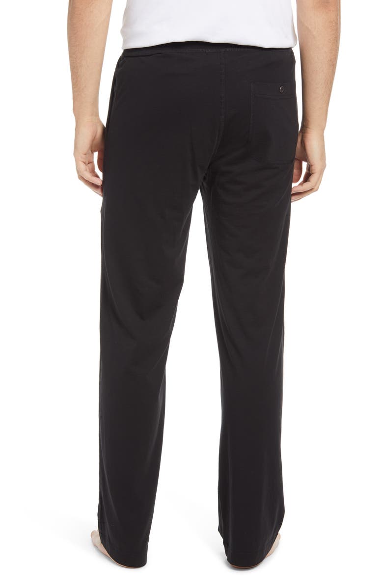 Daniel Buchler Peruvian Pima Cotton Lounge Pants, Alternate, color, Black