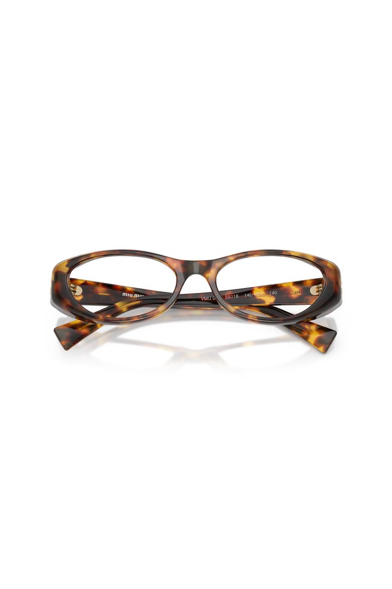 53mm Oval optical glasses, Alternate, color, Tortoise