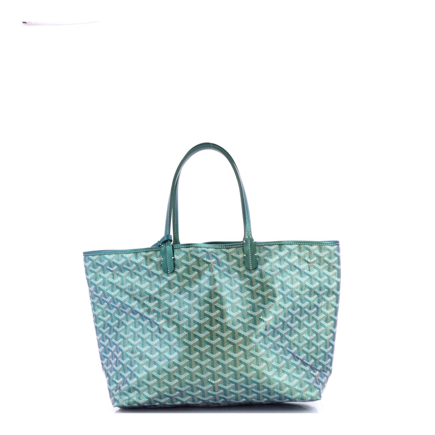 Saint Louis Tote Iridescent Coated Canvas PM, Alternate, color, Green