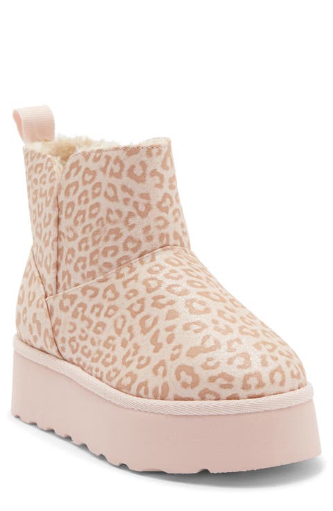Kid's Ezra Faux Fur Lined Platform Bootie