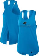 Nike Women's Nike Blue Carolina Panthers  Crossback Performance Tank Top