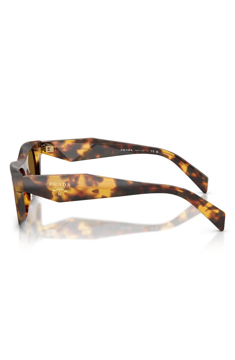 Prada 50mm Polarized Pillow Sunglasses, Alternate, color, 