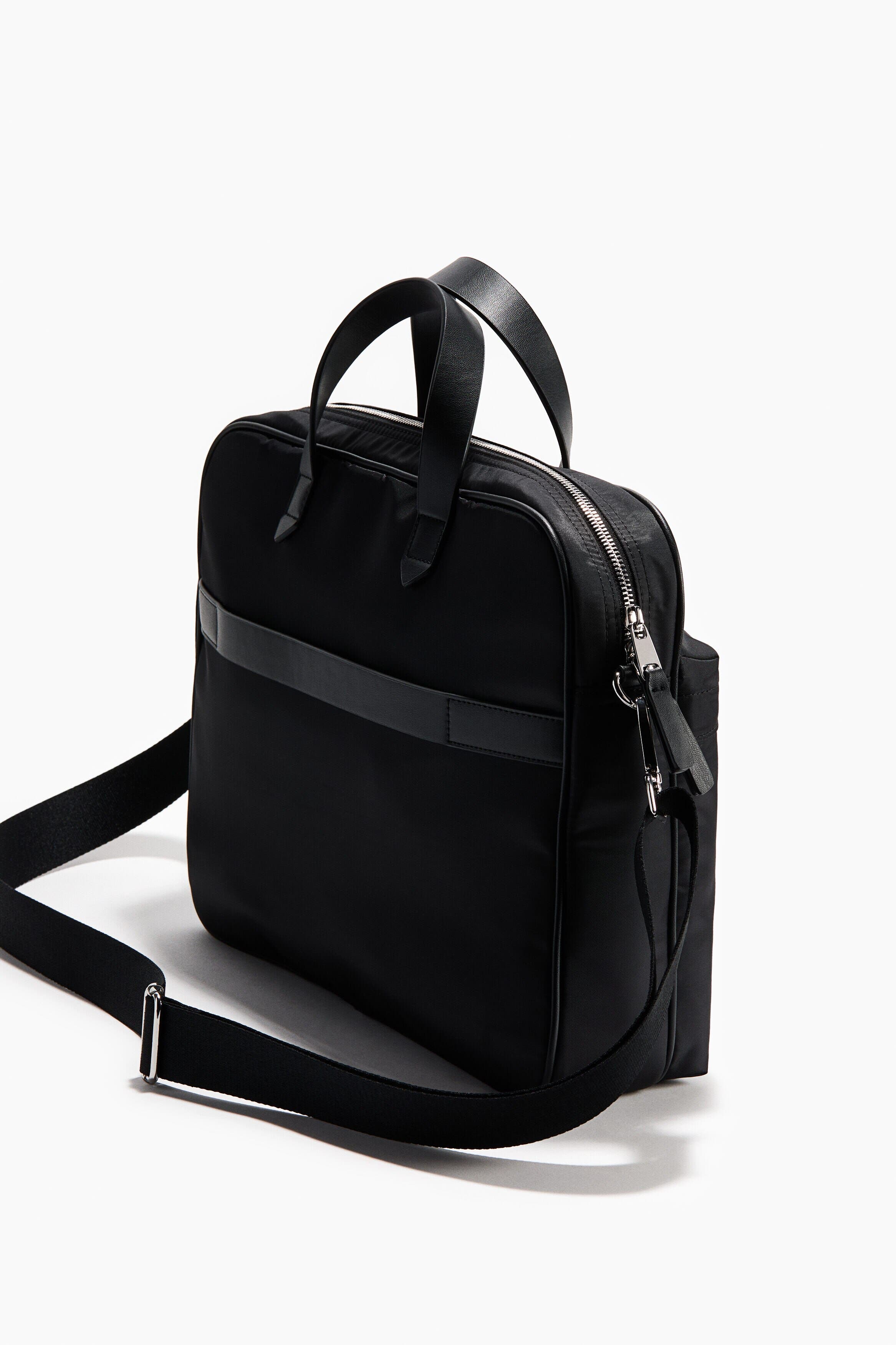 H&M Briefcase, Alternate, color, Black