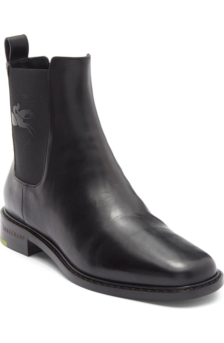 Longchamp Chelsea Boot, Main, color, Black