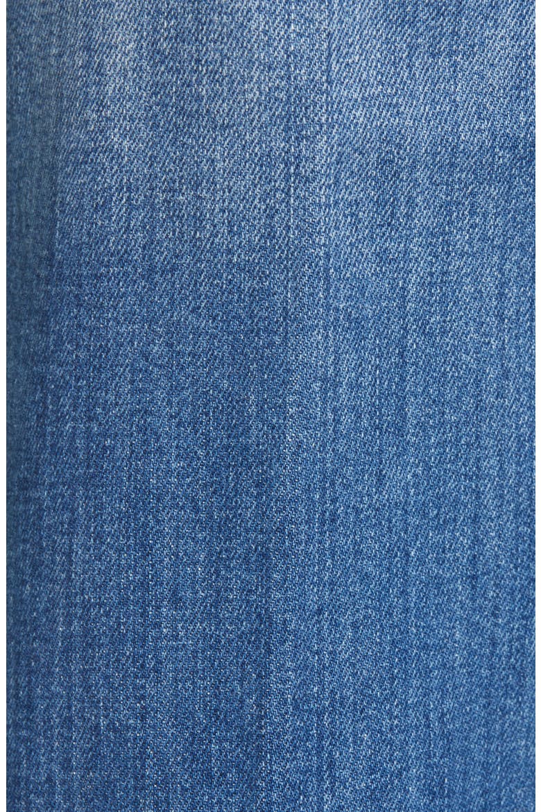 Belted High Waist Crop Wide Leg Jeans, Alternate, color, SKY BLUE