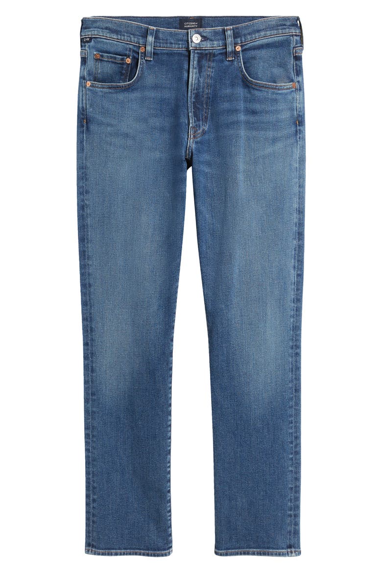 Gage Straight Leg Jeans, Alternate, color, ATLANTIC