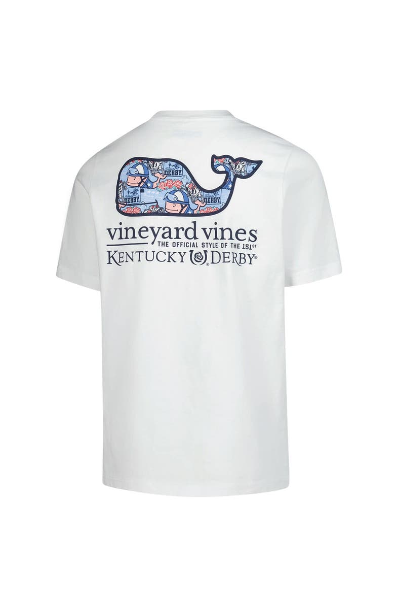 vineyard vines Youth Vineyard Vines White 151st Kentucky Derby Whale Sticker T-Shirt, Alternate, color,