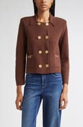 L'AGENCE Madilyn Double Breasted Knit Jacket