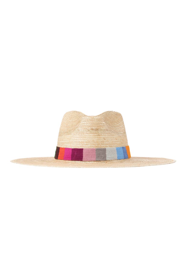 Rosita Palm Straw Hat, Main, color, BEIGE MULTI