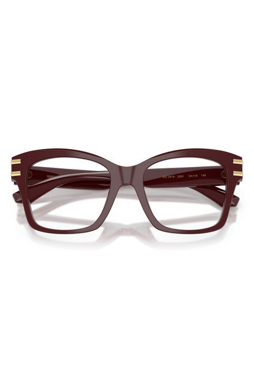 Dolce & Gabbana Eyewear Eyeglasses In Bordeaux