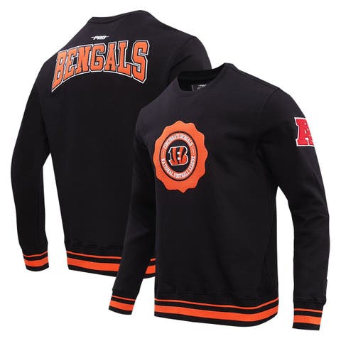 Men
s Pro Standard Black Cincinnati Bengals Crest Emblem Pullover Sweatshirt