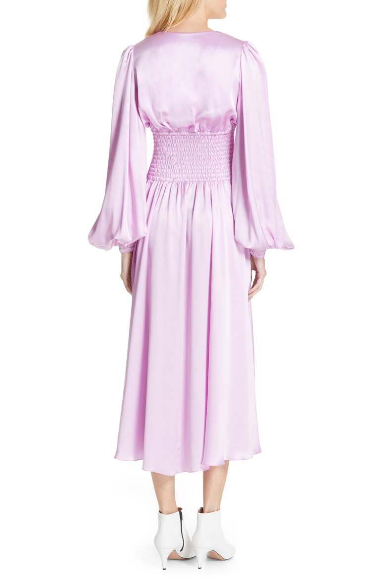 Syros Silk Dress, Alternate, color, LILAC