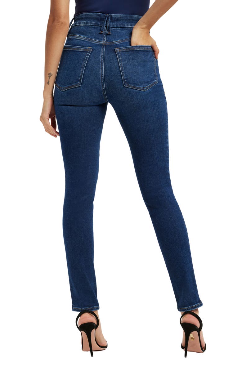 Good American Always Fit Good Legs Skinny Jeans, Alternate, color, Indigo446