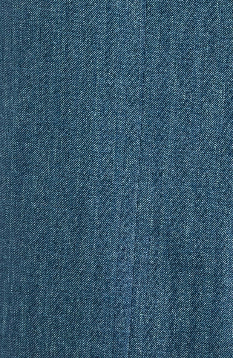 Canali Siena Regular Fit Teal Mélange Wool Blend Herringbone Sport Coat, Alternate, color, Dark Green