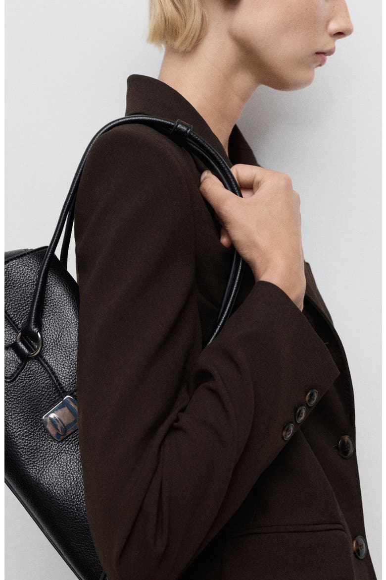 Straight Fit Blazer, Alternate, color, CHOCOLATE