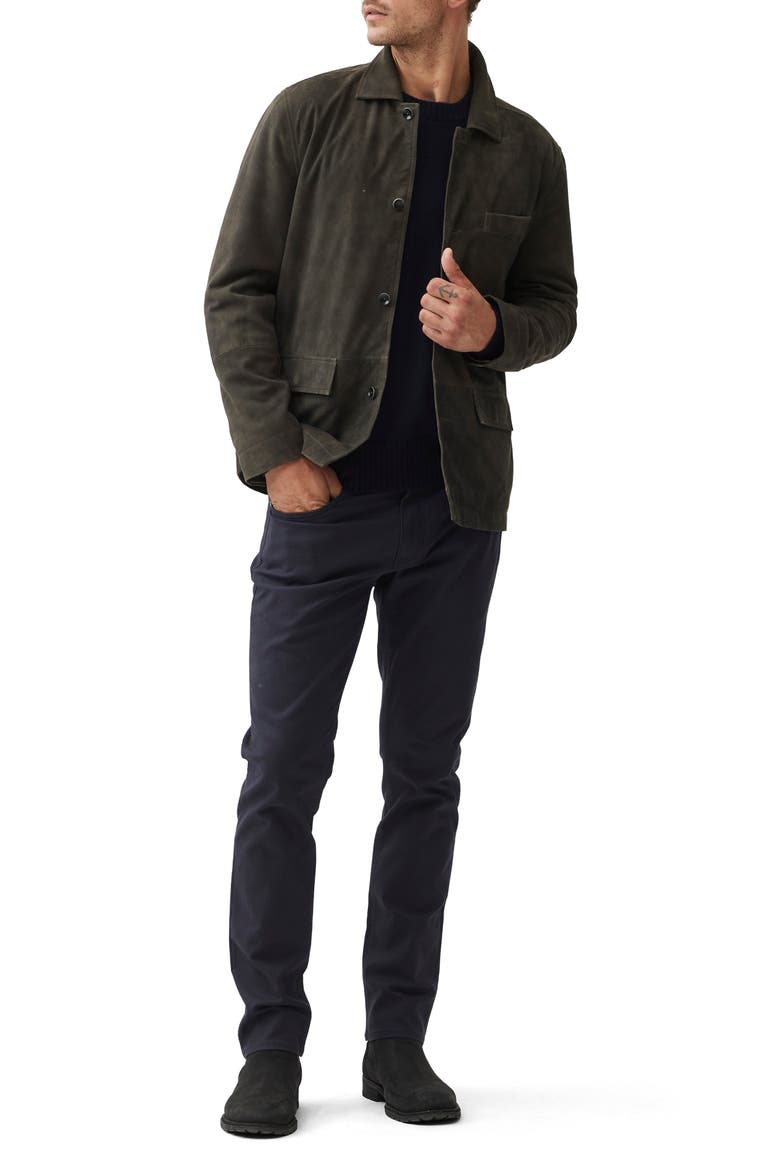 Somerset Suede Shirt Jacket, Alternate, color, MOUSE