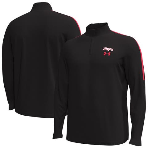 Men's Under Armour Black Maryland Terrapins Playoff Performance Quarter-Zip Jacket