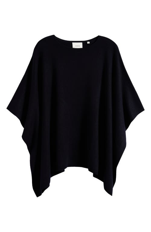 Vince Boat Neck Silk & Cashmere Poncho