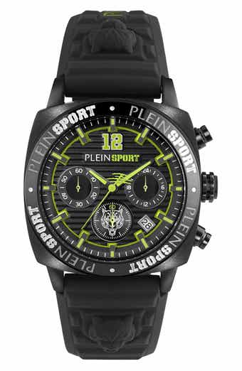 PLEIN SPORT Wildcat Silicone Strap Watch, 40mm