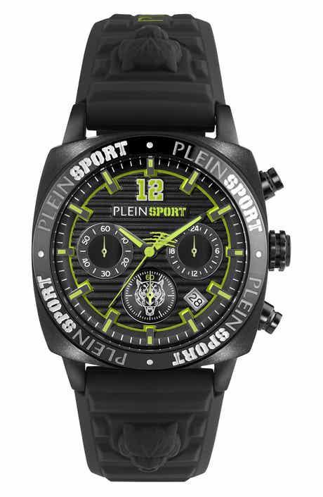 PLEIN SPORT Wildcat Silicone Strap Watch, 40mm
