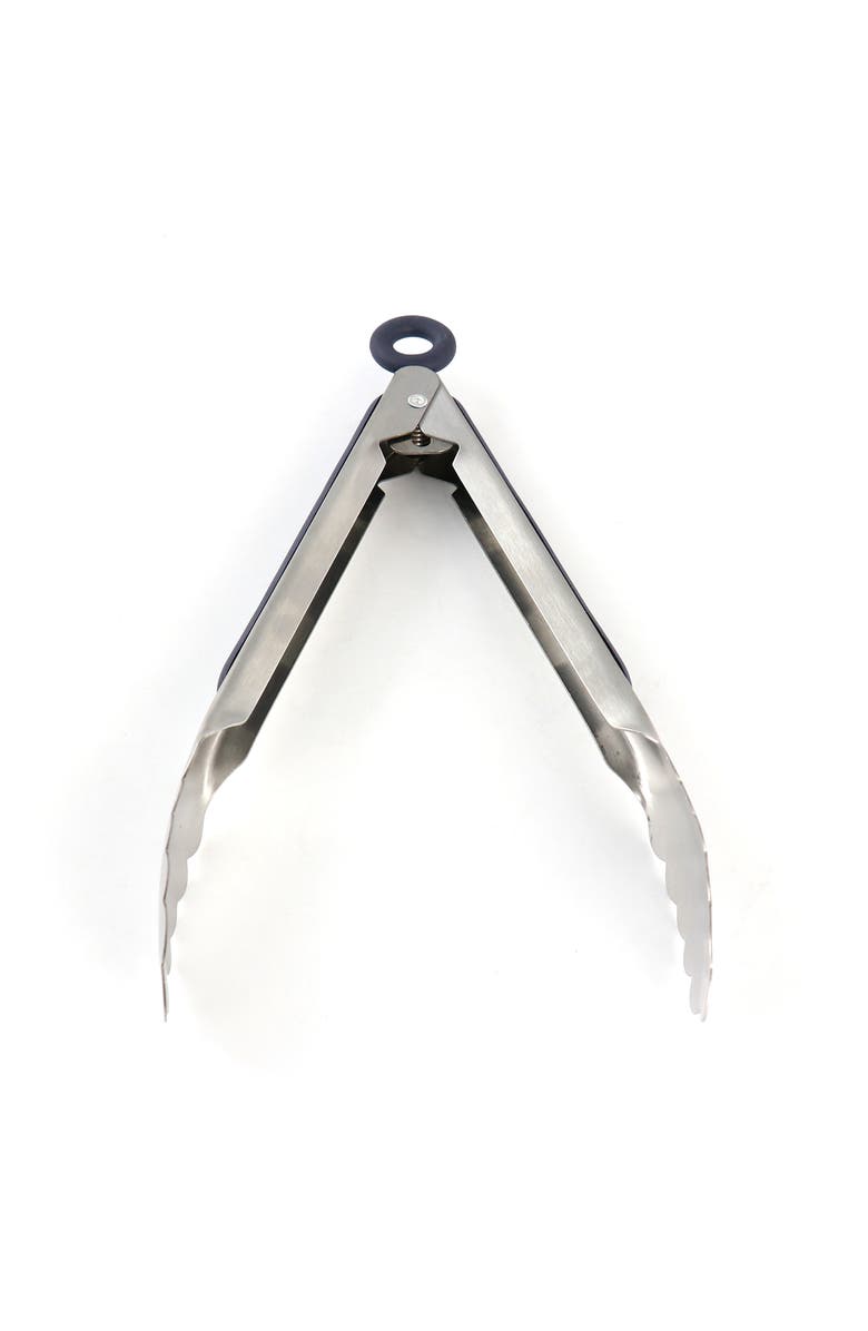 OSTER Bluemarine 2 Piece Stainless Steel Can Opener and Tongs Set, Alternate, color, Navy