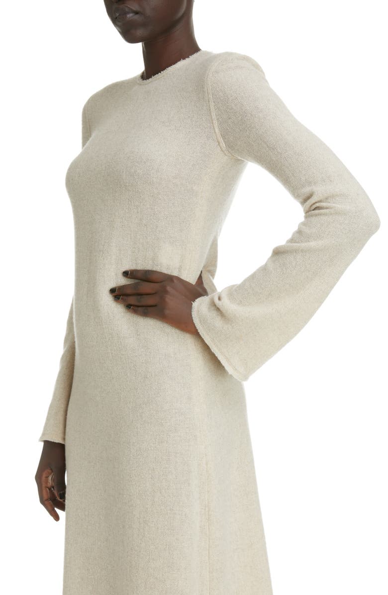 Chloé Long Sleeve Wool & Recycled Cashmere Dress, Alternate, color,