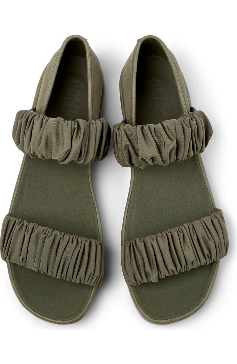 Camper Right Nina Ballet Flat, Alternate, color, Medium Olive Green