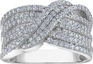 FZN Sterling Silver Lab Grown Diamond Ring