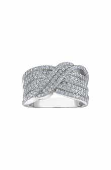 FZN Sterling Silver Lab Grown Diamond Ring