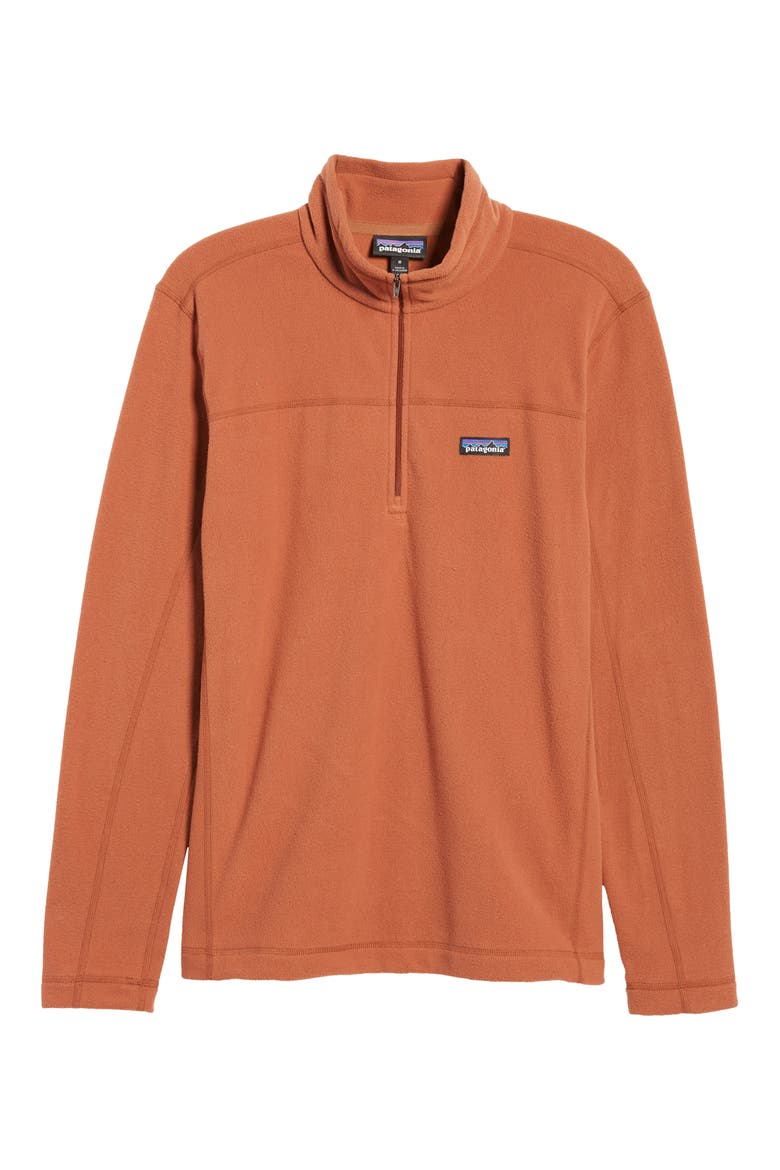 Micro D® Quarter-Zip Fleece Pullover, Alternate, color, SISU BROWN