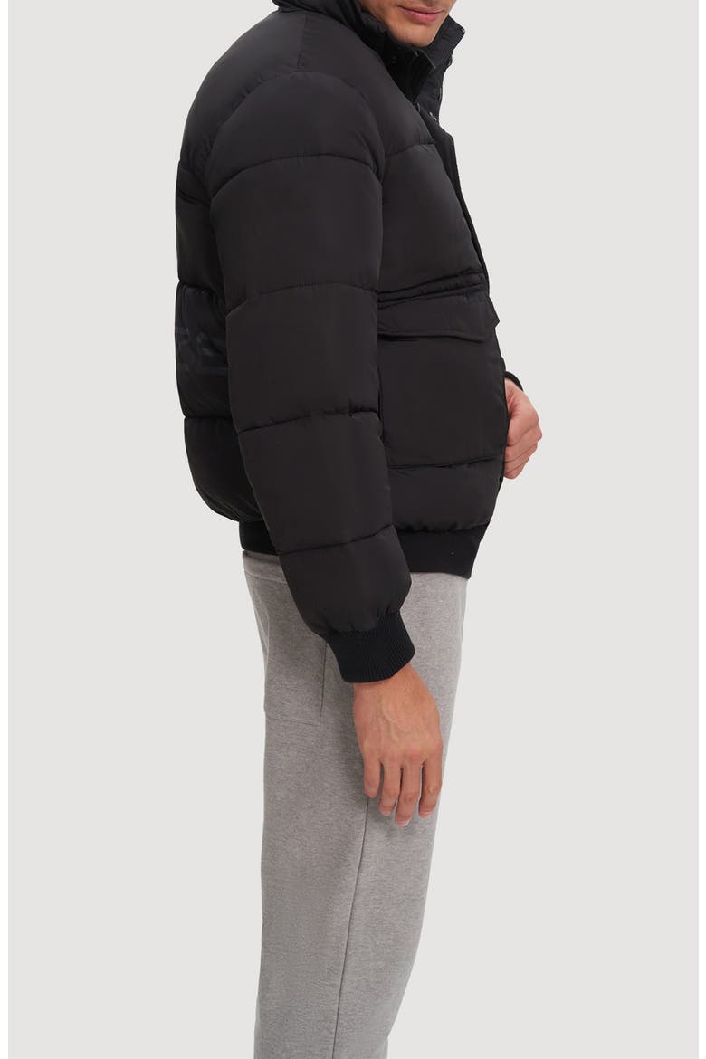 Mahalo Quilted Puffer Jacket, Alternate, color, BLACK