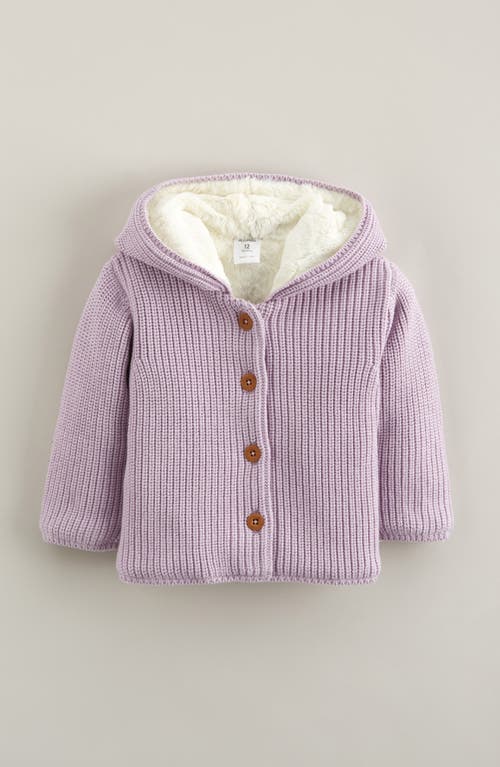 Nordstrom Babies'  Fleece Lined Hooded Cardigan In Multi