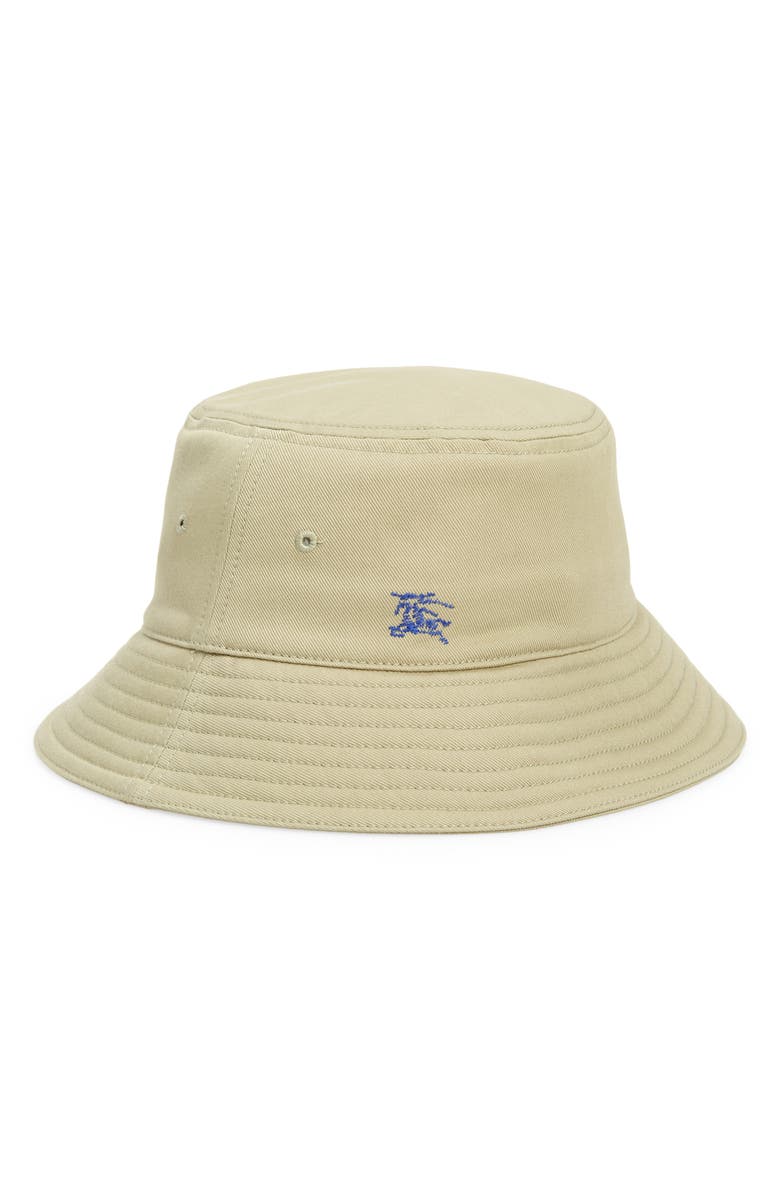 Burberry EKD Embroidered Cotton Twill Bucket Hat, Main, color,