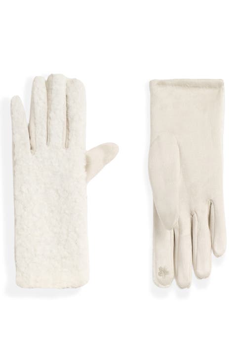 Laurel Faux Suede & Bouclé Tech Gloves