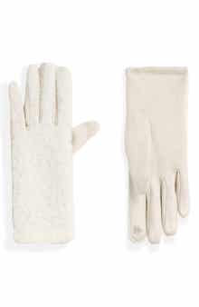 Laurel Faux Suede & Bouclé Tech Gloves